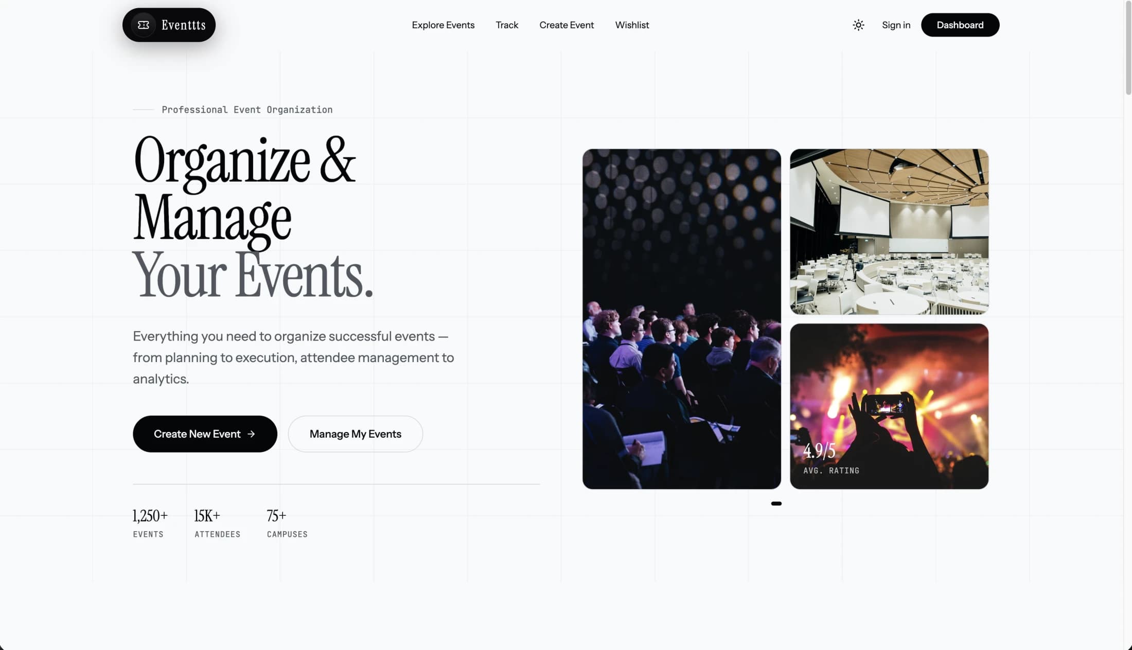 Eventtts: Intelligent Event Operations Platform